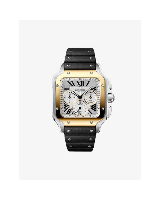 Cartier Metallic Santos De Large Model Automatic Watch for men