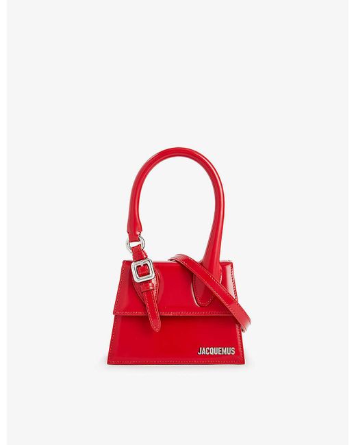 Jacquemus Red Le Chiquito Moyen Leather Cross-body Bag