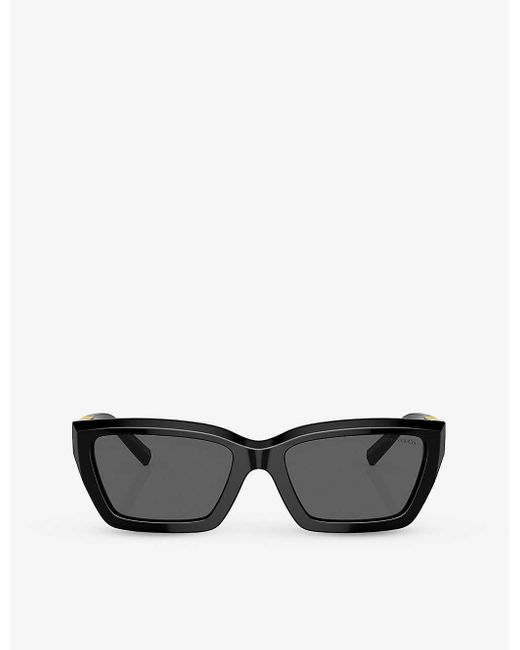 Tiffany & Co Black Tf4213 Rectangle-frame Acetate Sunglasses