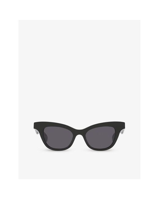 Dita Eyewear Black Am0381s Cat-eye Acetate Sunglasses