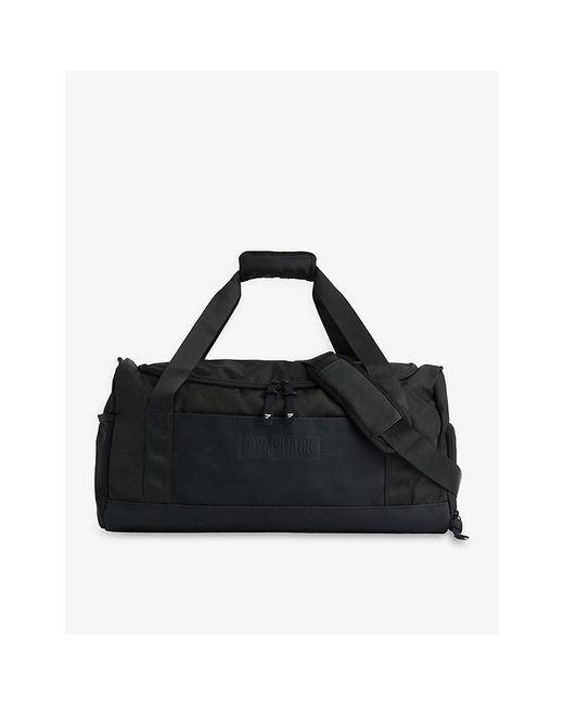 GYMSHARK Black Everyday Brand-Patch Woven Duffle Bag