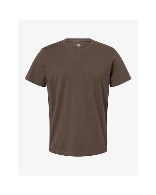 PAIGE Brown Sorden Cotton T-Shirt for men