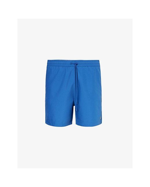 Carhartt Blue Chase Brand-patch Swim Shorts X for men
