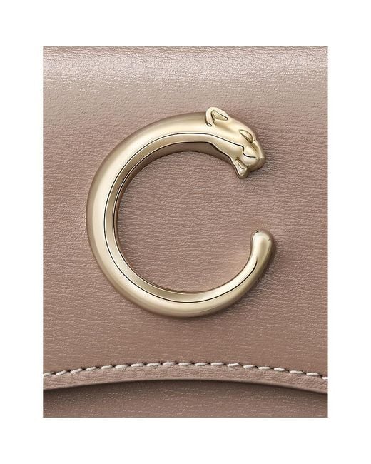 Cartier Gray Panthère De Mini Leather Wallet