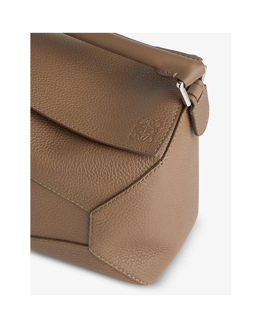 Loewe Brown Puzzle Edge Brand-debossed Leather Cross-body Bag for men