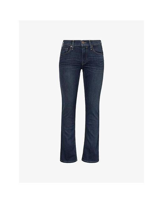 PAIGE Blue Transcend Federal Slim Straight-Leg Stretch-Denim Jeans for men
