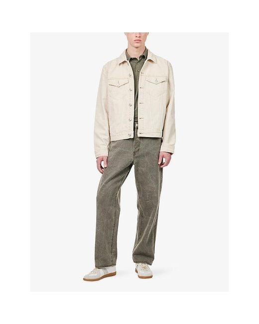 PAIGE Natural Erickson Long-Sleeve Denim Jacket for men