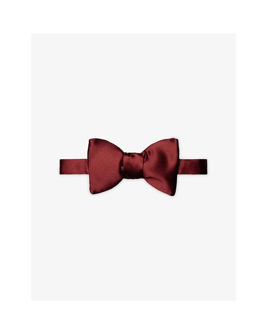 Eton of Sweden Red Evening Tied Silk Bow Tie for men