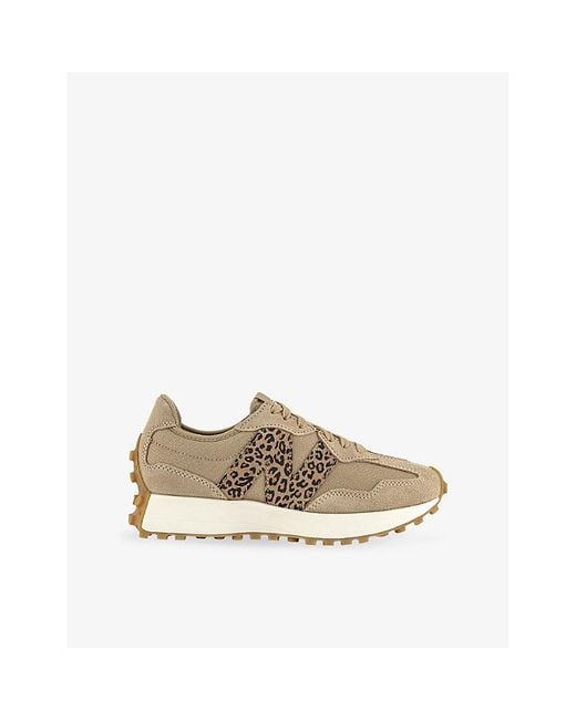 New Balance Natural 327 Leather Low-Top Trainers