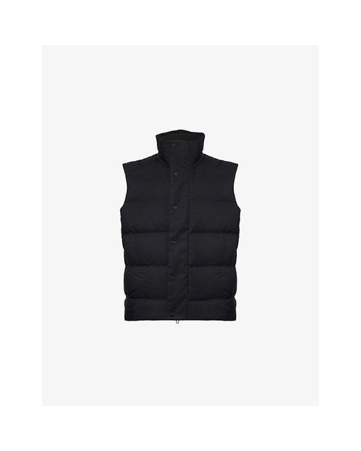 lululemon athletica Black Wunder Puff Quilted Canvas-Down Gilet for men