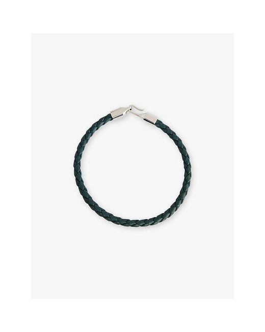 Thomas Sabo White Braided Sterling- And Leather Bracelet for men