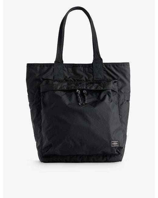 Porter-Yoshida and Co Black Force Shell Tote Bag for men