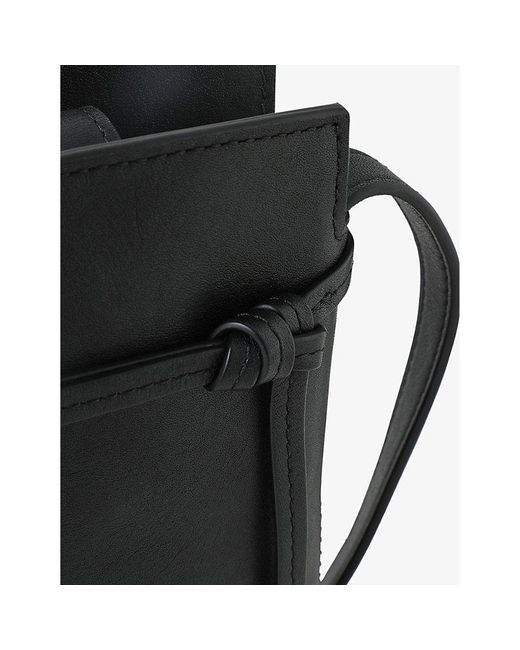 Mulberry Black Clovelly Leather Phone Pouch