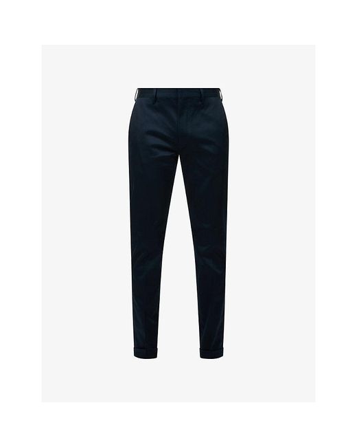 Paul Smith Blue Slim-Fit Stretch-Cotton Chino Trousers for men