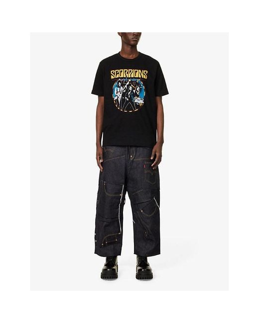 Junya Watanabe Blue Man X Levi's Patch-pocket Relaxed-fit Jeans for men