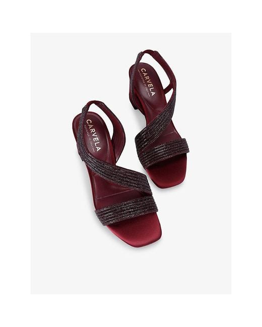 Carvela Kurt Geiger Multicolor Gala Jewel 60 Woven Heeled Sandals