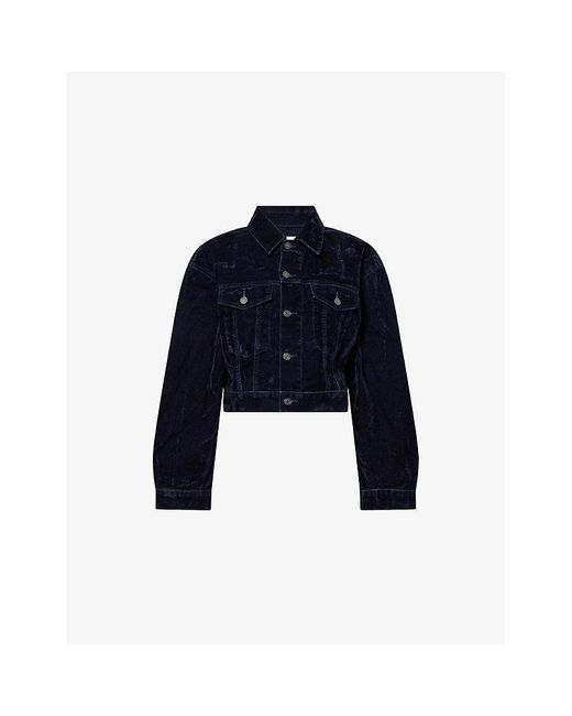 Agolde Blue Radley Velvet Jacket