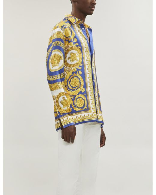 men's baroque print shirt