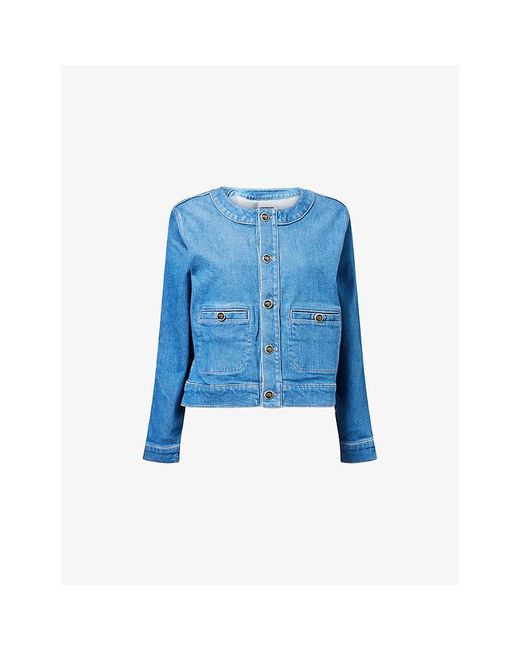 Mother Blue The Stashed Picky Denim Jacket