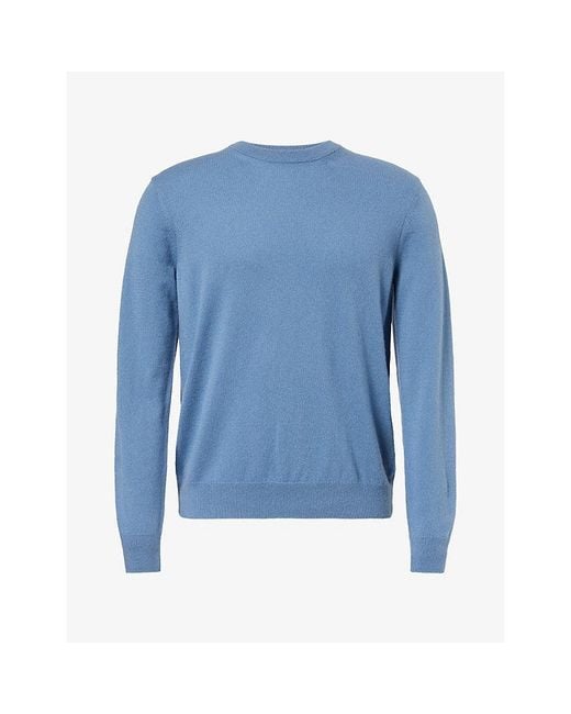 Sunspel Blue Relaxed-Fit Cashmere Jumper for men