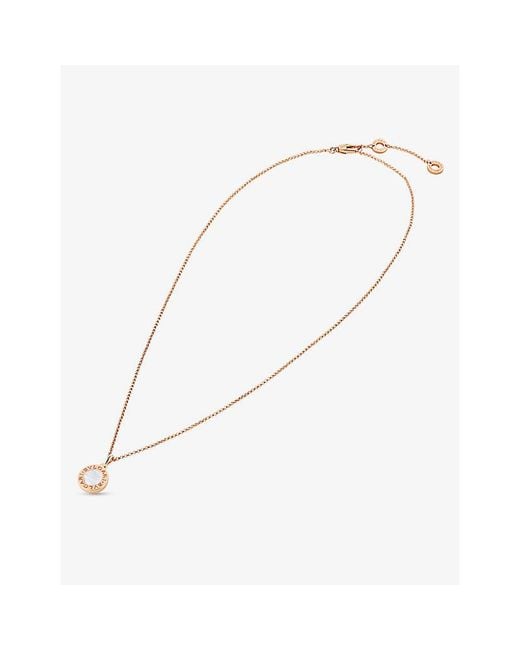 BVLGARI White 18Ct Rose- And Mother-Of-Pearl Necklace