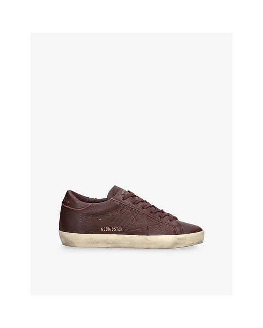 Golden Goose Deluxe Brand Brown Super-Star 40151 Leather Trainers