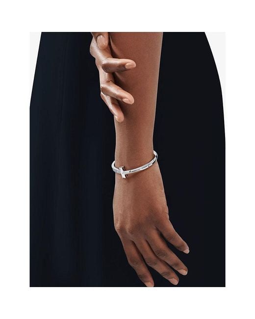 Tiffany & Co White T1 18Ct- And 2.18Ct Round Brilliant-Cut Diamond Bracelet