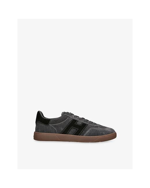 Hogan Black Cool Suede Trainers for men
