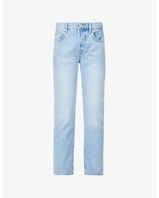 FRAME Denim Le Original Straightleg Highrise Jeans in Blue Lyst