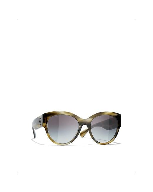 Chanel Butterfly Sunglasses in Gray