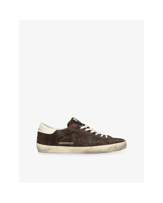 Golden Goose Deluxe Brand Brown Exclusive Super-Star 1 Leather Trainers for men