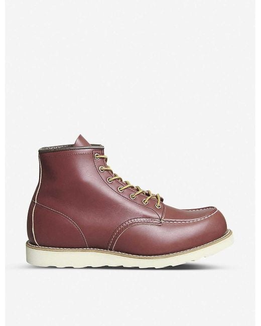 Red Wing Red 6 Inch Moc Toe Boot for men