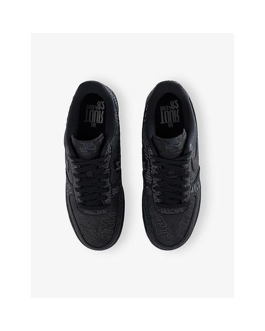 Nike Blue Air Force 1 Leather Trainers for men