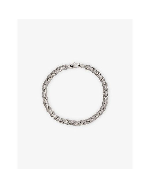 Gld Metallic Reptile 14Ct- Plated And Pavé Cubic-Zirconia Link Chain for men