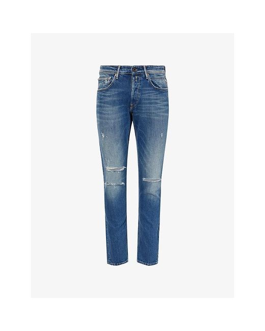 Replay Blue Willbi Regular-Fit Denim Jeans for men