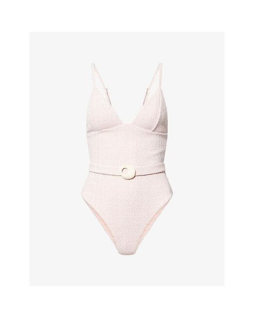Devon Windsor Pink Catalina V-Cut One-Piece