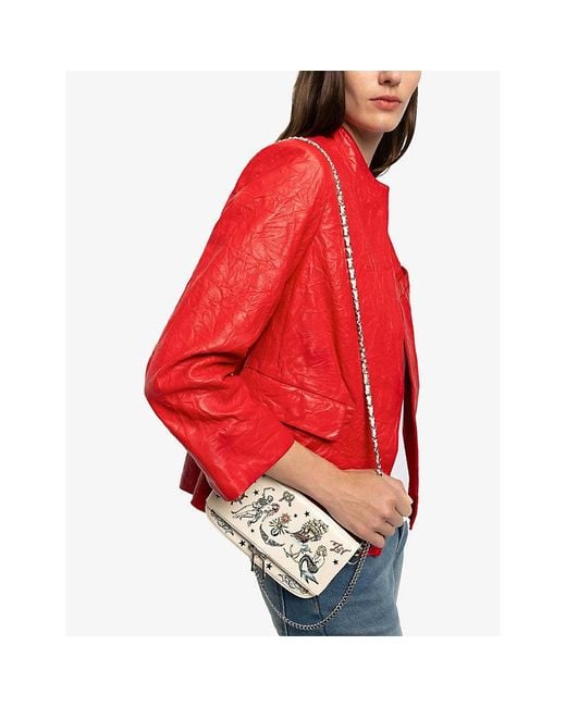 Zadig & Voltaire Natural Rock Mini Tattoo Clutch Bag