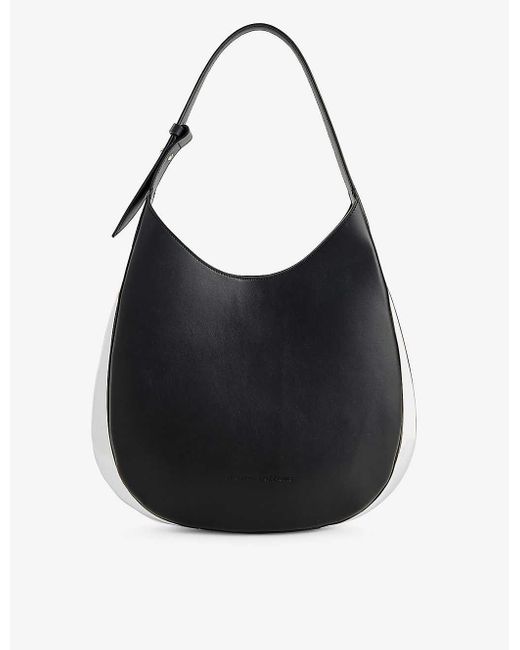 Benedetta Bruzziches Black Amalia Metallic-panel Leather Hobo Bag