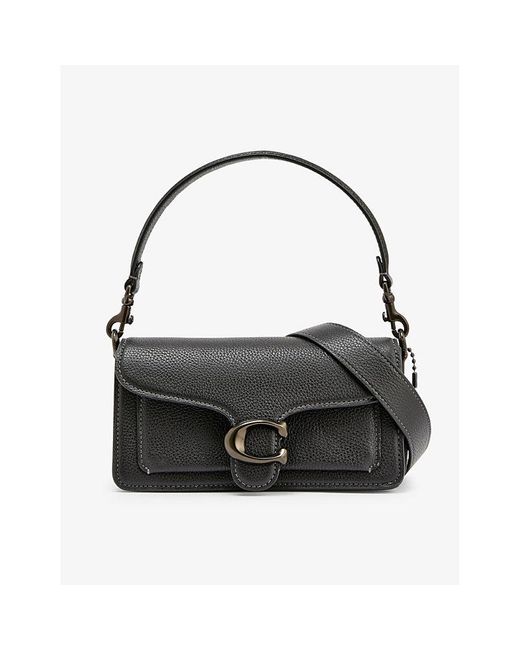 COACH Tabby Leather Shoulder Bag in Black Lyst
