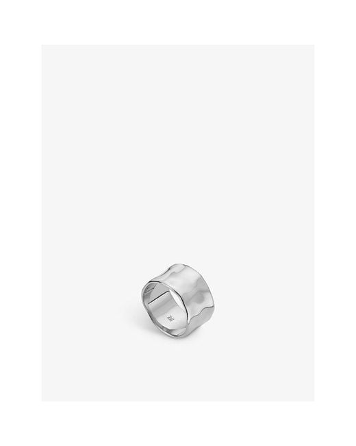 Monica Vinader White Mv Siren Muse Bold Ring