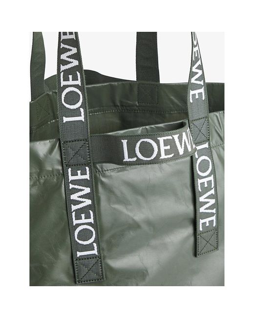 Loewe Green Fold Twin-handle Leather Tote Bag for men