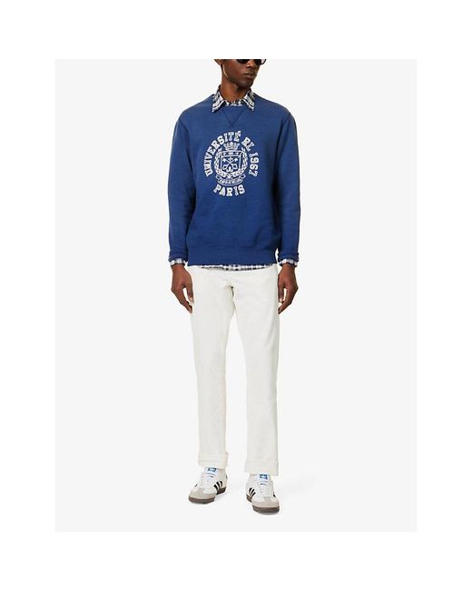 Polo Ralph Lauren Blue Crewneck Long-sleeve Cotton-blend Sweatshirt X for men