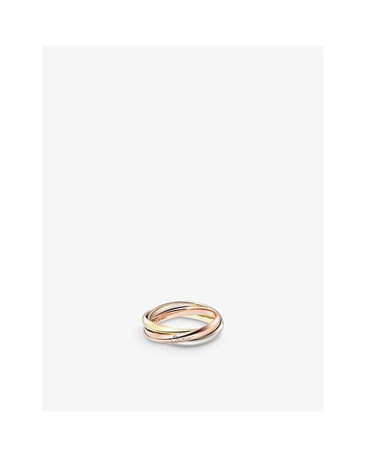 Cartier Trinity Small 18ct White-gold, Yellow-gold And Rose-gold Ring