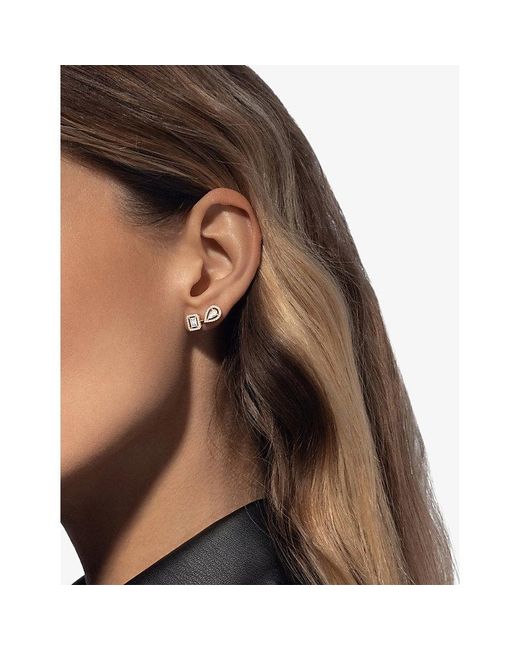 Messika White My Twin 18Ct And 0.81Ct Diamond Stud Earrings