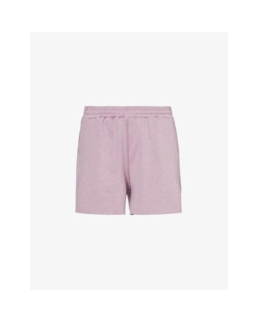 vuori Purple Boyfriend Mid-rise Relaxed-fit Stretch-recycled Polyester Short