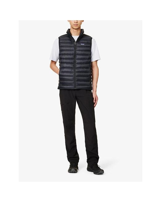 Patagonia Blue Padded High-neck Recycled-nylon Down Gilet X for men