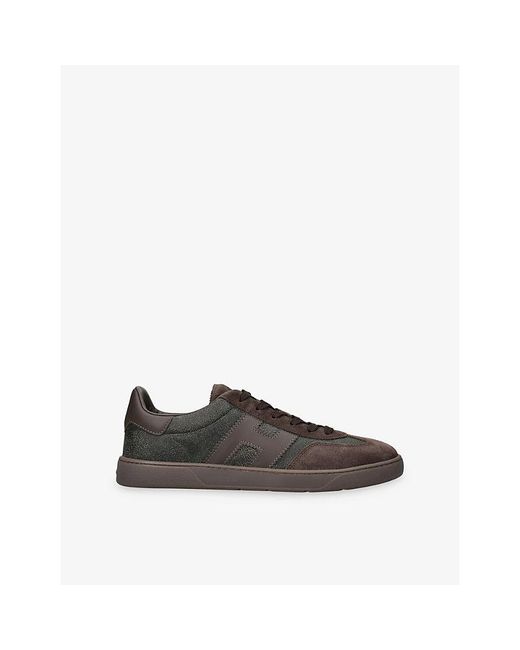 Hogan Black Cool Suede Trainers for men