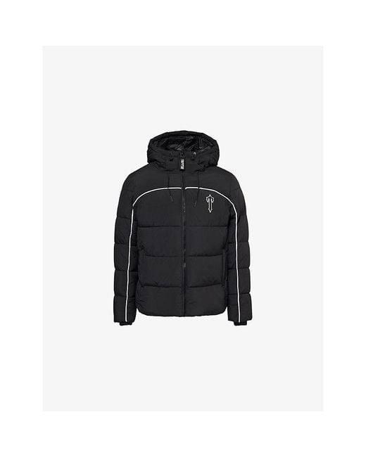 Trapstar Black Brand-Appliqué Regular-Fit Shell Jacket for men