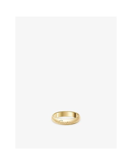 Cartier Metallic C De 4Mm 18Ct- Wedding Ring for men