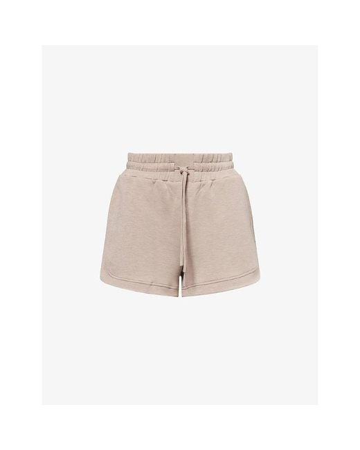 Varley Natural Ollie High-Rise Stretch-Jersey Shorts